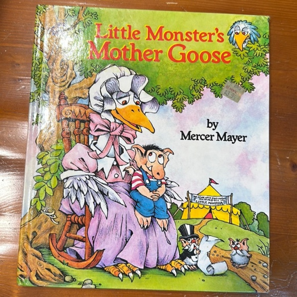 Rare Vintage Hard Cover book Little‎ Monster's Mother Goose Mercer Mayer